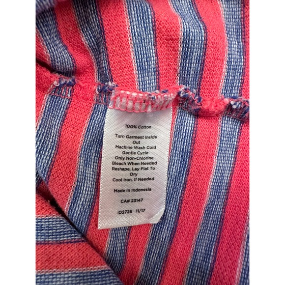 Talbots 3/4 Sleeve Nautical Boatneck Blouse Womens Sz M Petite Striped Tunic Top - Picture 6 of 8